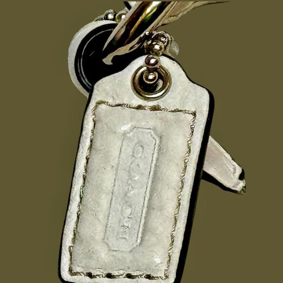 Coach White Pebbled Leather Baguette | Silver Hardware | Classic 1941 Design - Picture 5 of 13